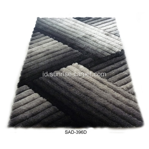 Polyester Silk Shag 3D Carpet